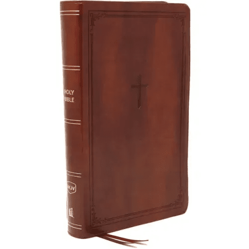 Nkjv, Reference Bible, Personal Size Large Print, Leathersoft, Brown, Red Letter Edition, Comfort Print: Holy Bible, New King James Version - Imitation Leather - iShook Books