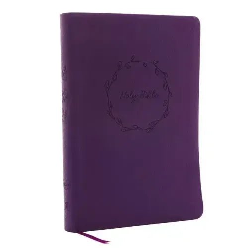 NKJV, Value Thinline Bible, Large Print, Imitation Leather, Purple, Red Letter Edition - Imitation Leather - iShook Books