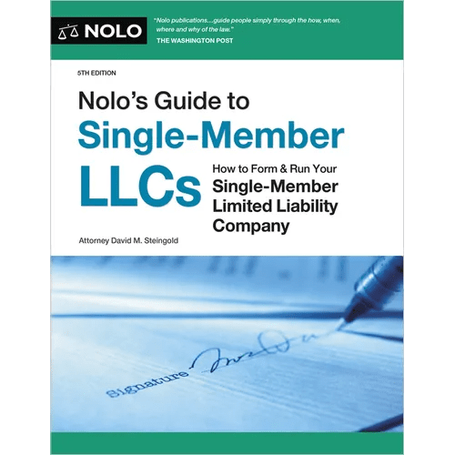Nolo's Guide to Single - Member Llcs: How to Form & Run Your Single - Member Limited Liability Company - Paperback - iShook Books