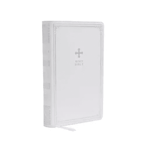 Nrsv, Catholic Bible, Gift Edition, Leathersoft, White, Comfort Print: Holy Bible - Imitation Leather - iShook Books