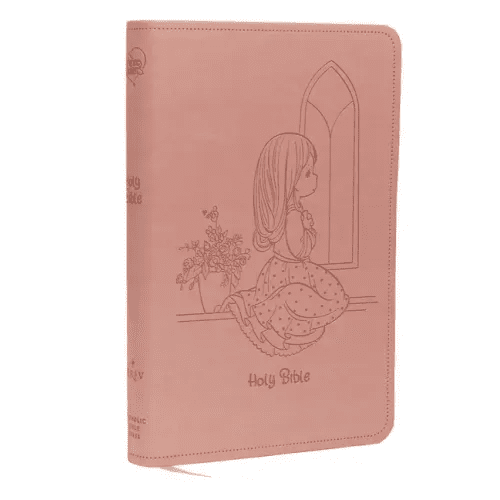 Nrsvce, Precious Moments Bible, Pink, Leathersoft, Comfort Print: Holy Bible - Imitation Leather - iShook Books