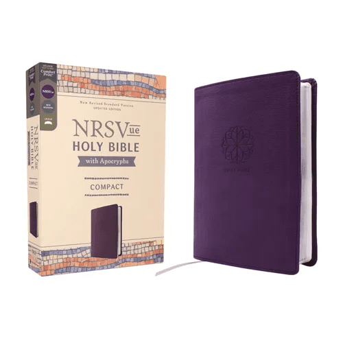 Nrsvue, Holy Bible with Apocrypha, Compact, Leathersoft, Purple, Comfort Print - Imitation Leather - iShook Books