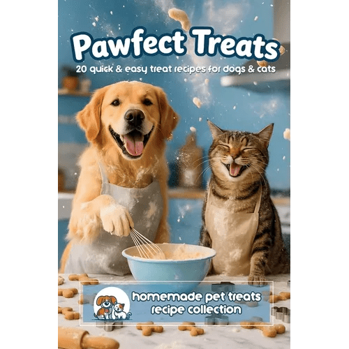 Pawfect Treats Pet Recipe Book: 20 Quick and Easy Homemade Pet Treats Recipe Collection for Dogs and Cats - Paperback - iShook Books