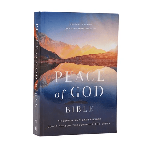 Peace of God Bible: Discover and Experience God's Shalom Throughout the Bible (Nkjv, Softcover, Red Letter, Comfort Print) - Paperback - iShook Books