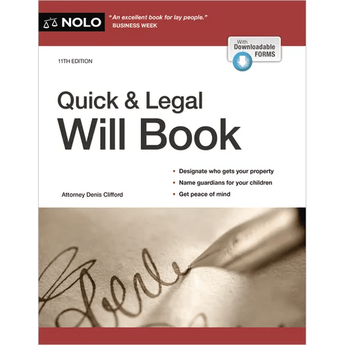 Quick & Legal Will Book - Paperback - iShook Books