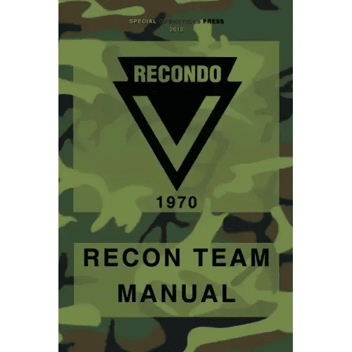 RECONDO Recon Team Manual: Vietnam - 1970 - Paperback - iShook Books