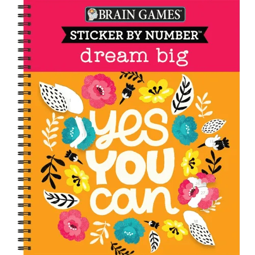 Sticker by Number: Dream Big - Spiral - iShook Books