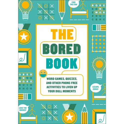 The Bored Book: Word Games, Quizzes, and Other Phone-Free Activities to Liven Up Your Dull Moments - An Activity Book for Adults - Paperback - iShook Books