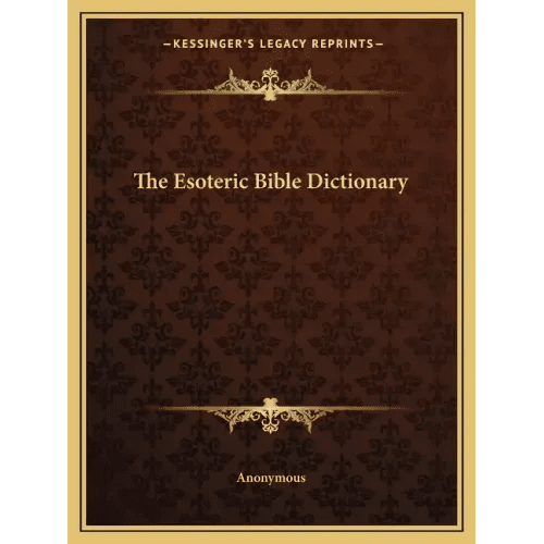 The Esoteric Bible Dictionary - Paperback - iShook Books