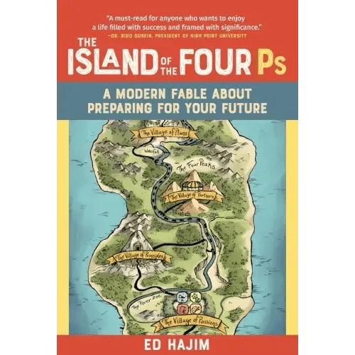 The Island of the Four PS: A Modern Fable about Preparing for Your Future - Hardcover - iShook Books