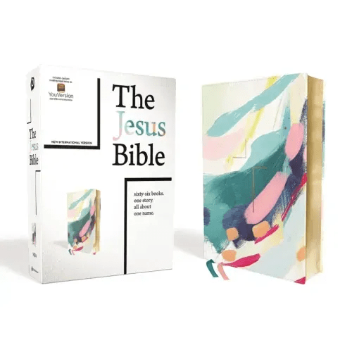 The Jesus Bible, NIV Edition, Leathersoft, Multi - Color/Teal, Comfort Print - Imitation Leather - iShook Books