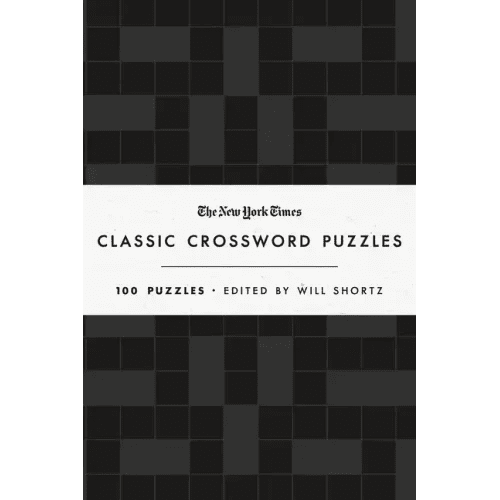 The New York Times Classic Crossword Puzzles (Black and White): 100 Puzzles Edited by Will Shortz - Hardcover - iShook Books