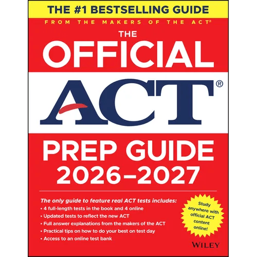 The Official ACT Prep Guide 2026 - 2027: Book + Online - Paperback - iShook Books
