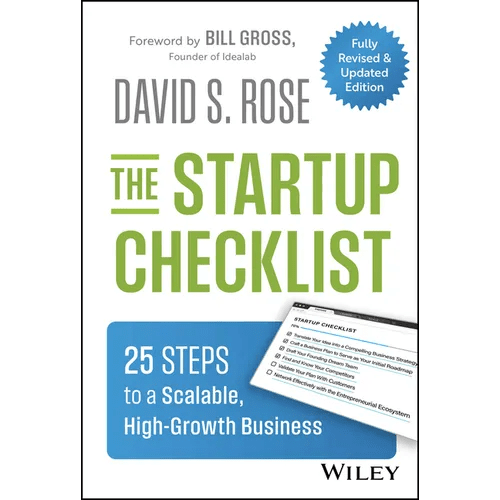 The Startup Checklist: 25 Steps to a Scalable, High - Growth Business - Hardcover - iShook Books