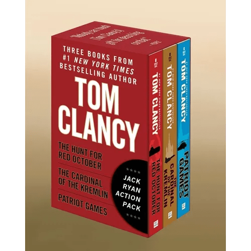 Tom Clancy's Jack Ryan Action Pack: The Hunt for Red October/The Cardinal of the Kremlin/Patriot Games - Boxed Set - iShook Books