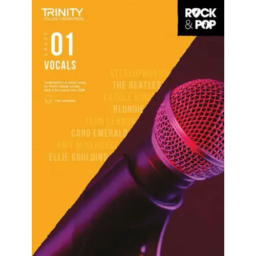 Trinity Rock & Pop 2018 Vocals: Grade 1 - Paperback - iShook Books
