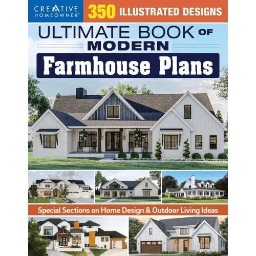 Ultimate Book of Modern Farmhouse Plans: 350 Illustrated Designs - Paperback - iShook Books