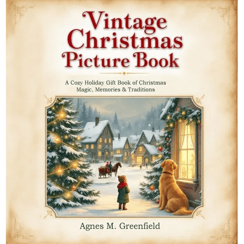 Vintage Christmas Picture Book: A Cozy Holiday Gift Book of Christmas Magic, Memories &: Old - Fashioned Christmas Picture Book for Anyone Who Believes - Hardcover - iShook Books