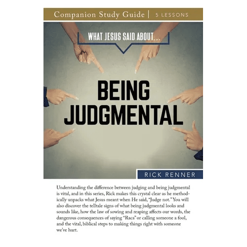What Jesus Said About...Being Judgmental Study Guide - Paperback - iShook Books