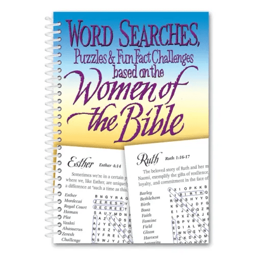 Word Search Based on the Women of the Bible - Spiral - iShook Books