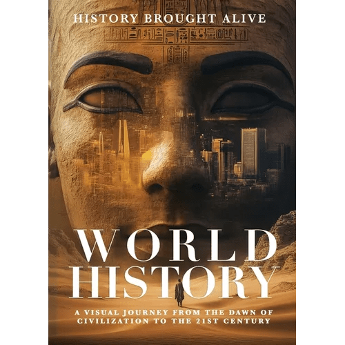World History: A Visual Journey From The Dawn Of Civilization To The 21st Century - Hardcover - iShook Books